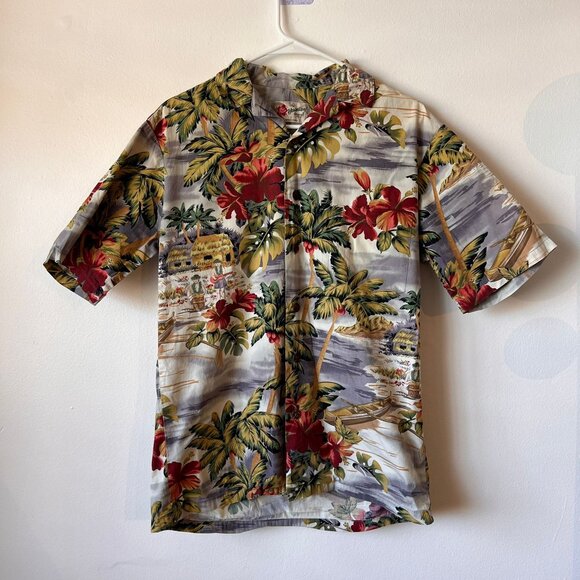 The Hawaiian Shirt – Vintage Short Sleeve Button-Up – Size S – Tropical Island - Picture 1 of 4